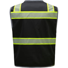 Load image into Gallery viewer, GSS 1517 – Black Safety Vest | Back View 
