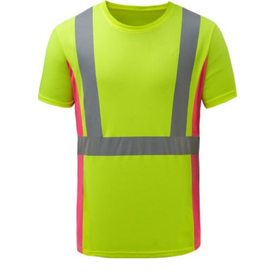 GSS 5125 - Safety Green Hi-Viz Women's Shirt | Front View