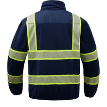 Load image into Gallery viewer, GSS 7552 – Navy High Visibility Sweatshirt  | Back View
