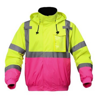 GSS 8018 - Hi-Viz Bomber Jacket | Front View