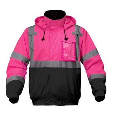 GSS 8019 - Hi-Viz Bomber Jacket | Front View