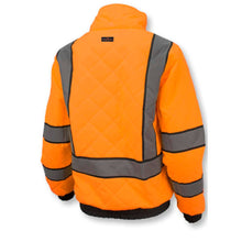 Load image into Gallery viewer, Radians SJ930-3 – Safety Orange Hi-Viz Bomber Jacket | Back Right
