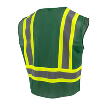 Load image into Gallery viewer, Radians SV22- 1ZHGM – Hunter  Green Safety Vest | Back Right View
