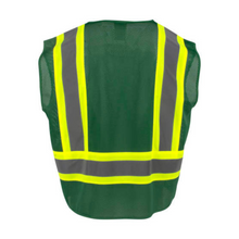 Load image into Gallery viewer, Radians SV22- 1ZHGM – Hunter  Green Safety Vest | Back View
