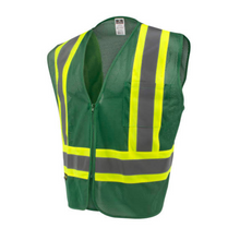 Load image into Gallery viewer, Radians SV22- 1ZHGM – Hunter  Green Safety Vest | Front Left View
