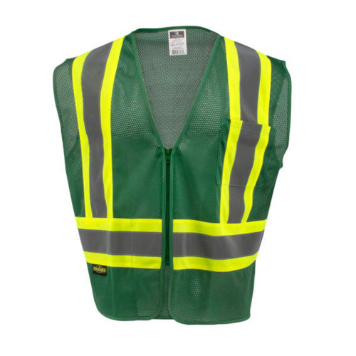 Radians SV22- 1ZHGM – Hunter Green Safety Vest | Front View