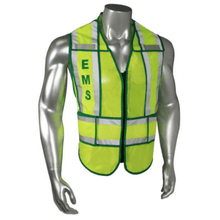 Load image into Gallery viewer, Radians LHV-207-SPT-EMS - Green Trim EMS Safety Vests | Front View
