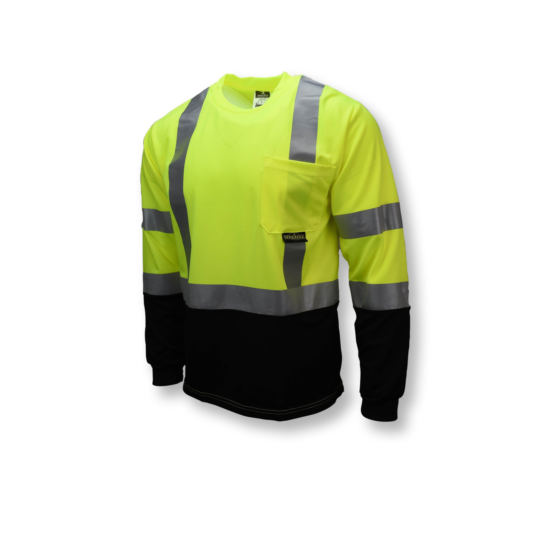 Radians ST21B Class 3 Long Sleeve Black Bottom T-Shirt | Hi-Viz.com