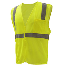 Load image into Gallery viewer, GSS 1003 - Safety Green ANSI Class 2 Safety Vests | Front Left View
