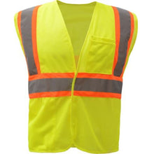 Load image into Gallery viewer, GSS 1007 – Safety Green ANSI Class 2 Safety Vest | Front View 
