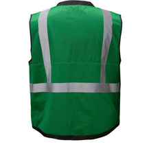 Load image into Gallery viewer, GSS 1208 - Green Safety Vest | Back View 
