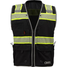Load image into Gallery viewer, GSS 1513 – Black Safety Vest | Front View 
