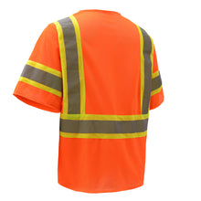 Load image into Gallery viewer, GSS 2008 - Safety Orange ANSI Class 3 Safety Vest | Back Left View
