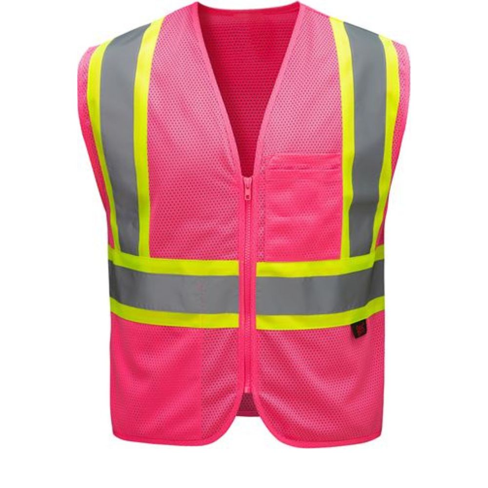 GSS 3139 – Pink Safety Vest | Front View 
