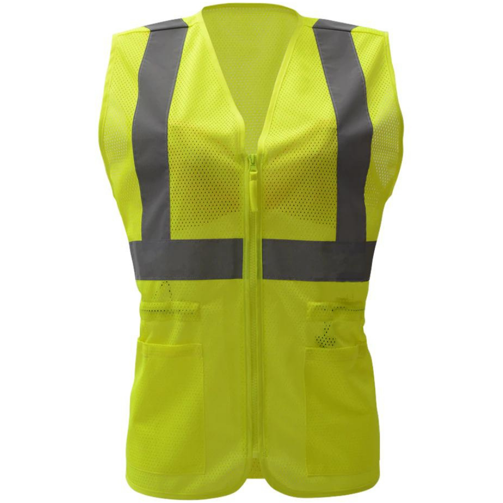 GSS 7803 - Safety Green Women's Safety Vest | Front View