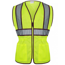 Load image into Gallery viewer, GSS 7807 - Plum Trim Women&#39;s Safety Vest | Front View
