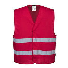 Load image into Gallery viewer, PTW F374 – Red Safety Vest | Front View    
