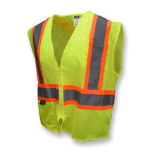 Load image into Gallery viewer, Radians SV22X-2ZGM - Safety Green ANSI Class 2 Safety Vest | Front Left View
