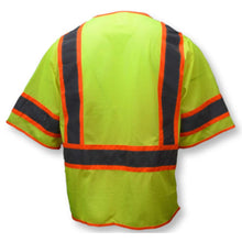 Load image into Gallery viewer, Radians SV272-3 – Safety Green Surveyor Safety Vest | Back View 
