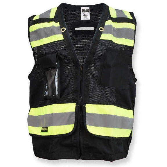 Radians SV22-1 Black Safety Vest, Economy Type O Class 1 | Hi-Viz.com