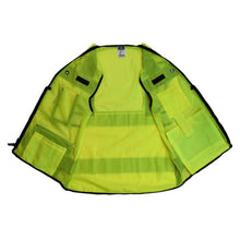Load image into Gallery viewer, Radians SV65-2ZGM - Safety Green Surveyor Safety Vest | Inside View
