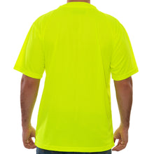 Load image into Gallery viewer, Tingley S75002 - Safety Green Hi-Viz Short Sleeve Shirt | Back View
