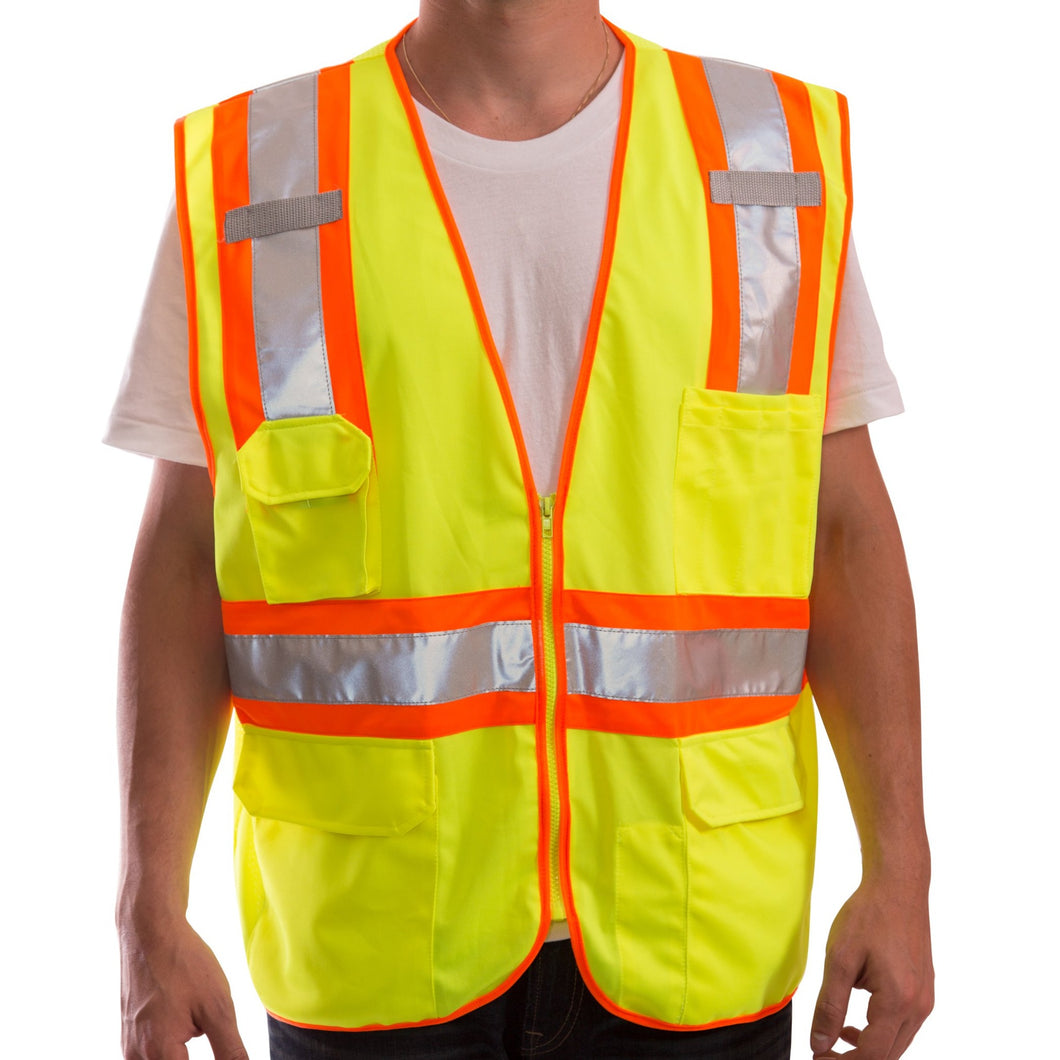 Tingley V73852 - Safety Green Surveyor Safety Vest | Front View