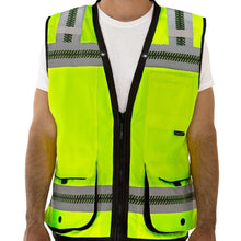 Load image into Gallery viewer, Tingley V73862 – Safety Green Surveyor Safety Vest | Front View 
